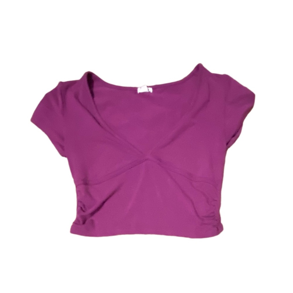 garage plum colored baby tee